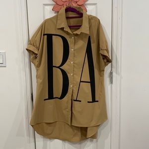 T SHIRT BUTTON DOWN DRESS